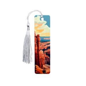 Bryce Canyon National Park bookmark with spire shaped rock formations.