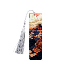 Grand Canyon National Park bookmark with layered bands of red rock.