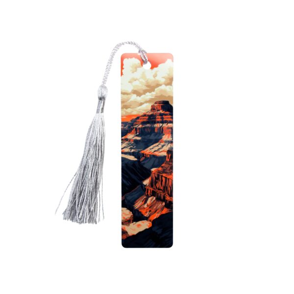 Grand Canyon National Park bookmark with layered bands of red rock.