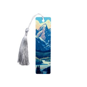 Grand Teton National Park bookmark with  4,000-meter Grand Teton peak.