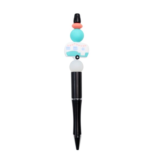 Vintage RV turquoise writing pen in turquoise, white, and pink.